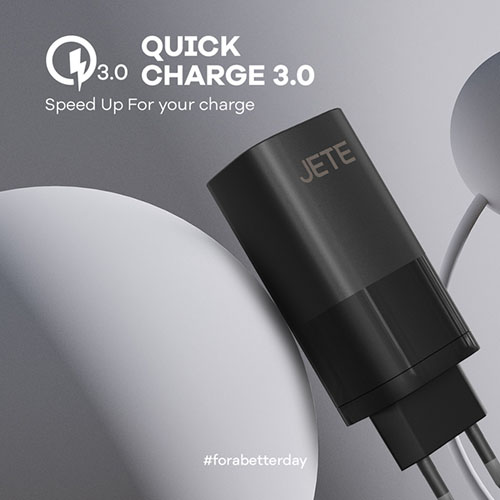 JETE E5 PD Travel Charger 65W Quick Charge 3.0