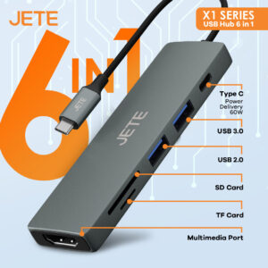 JETE X1 - USB Hub 6 in 1