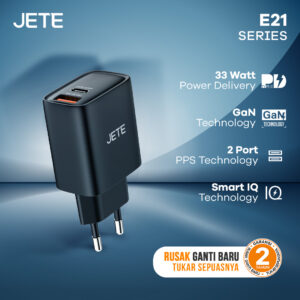 Charger JETE GaN + PPS Technology E21 Series 33W Dual