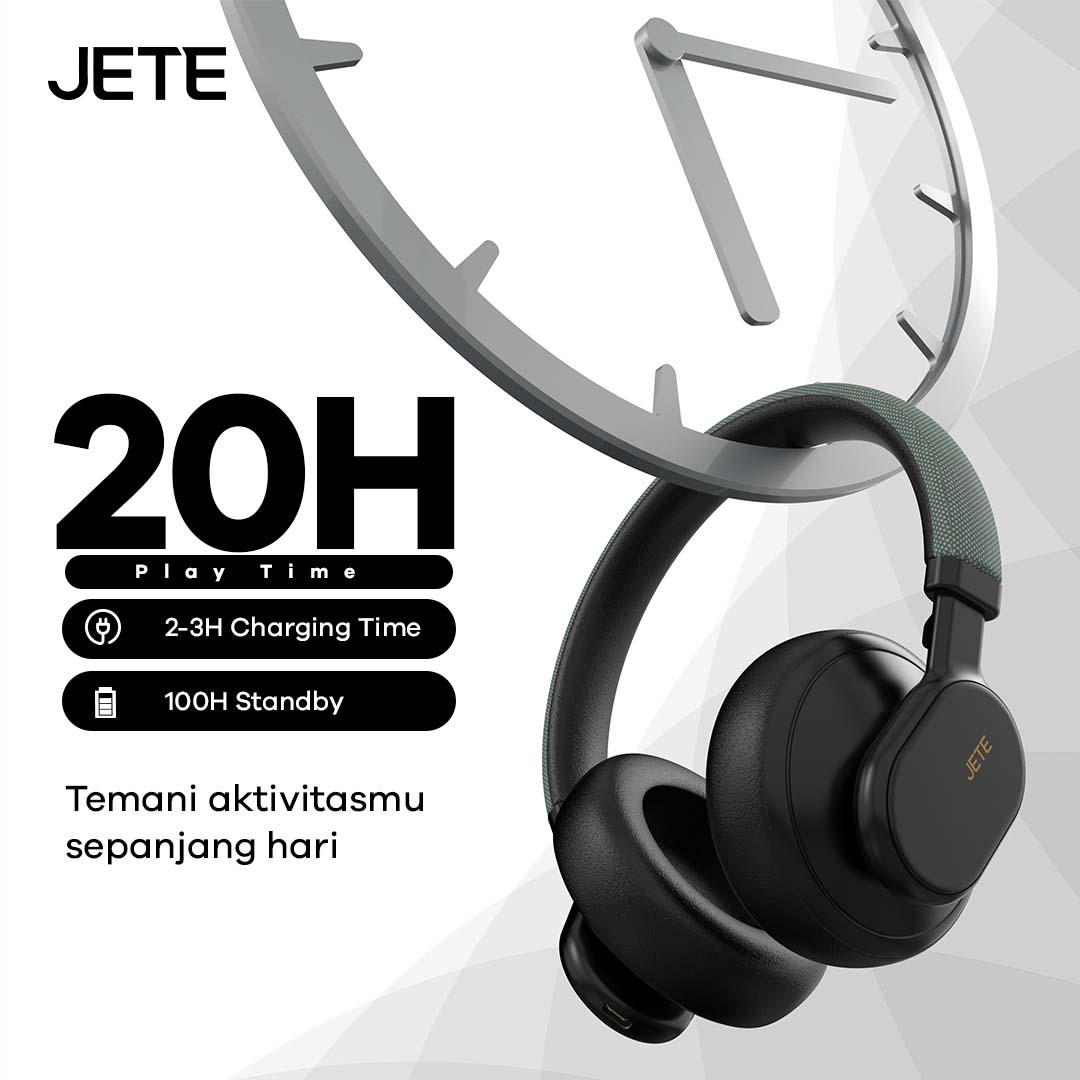Headphone bluetooth JETE SX1 Series mampu menemanimu hingga 20 jam