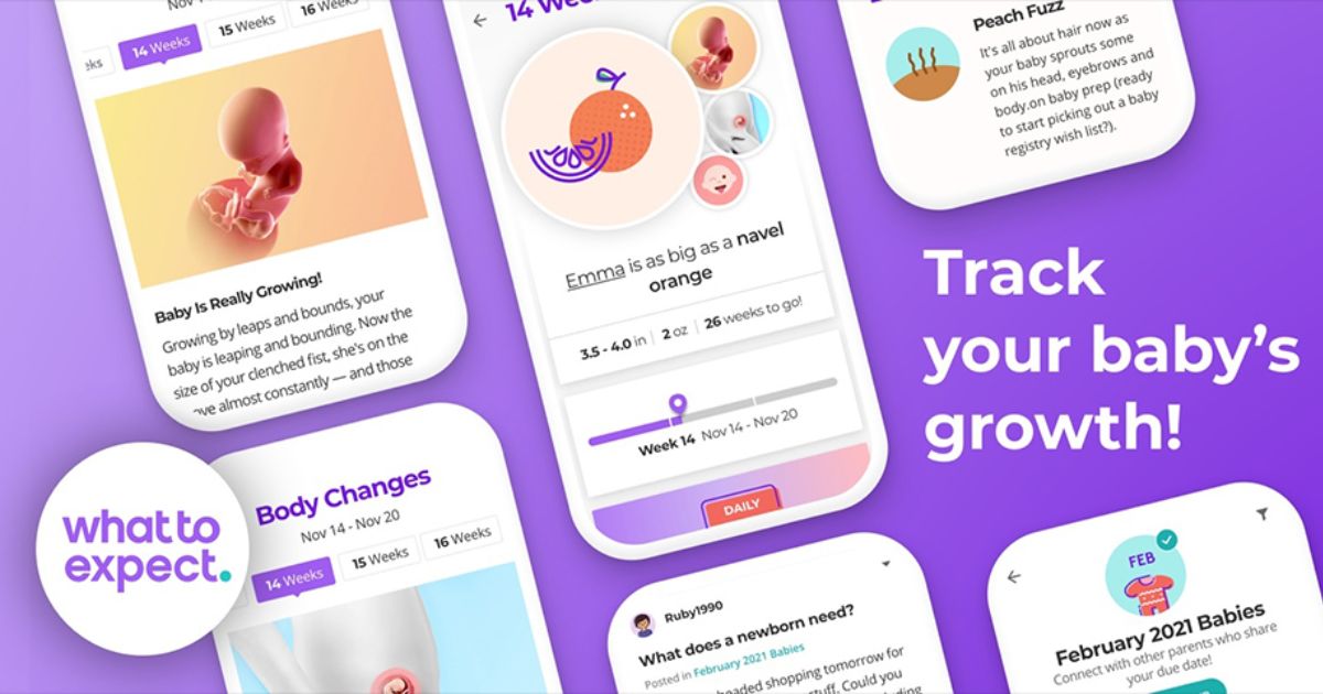 aplikasi kehamilan - What to Expect app