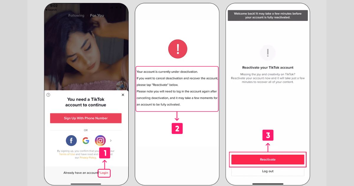 Cara Mengembalikan Akun TikTok