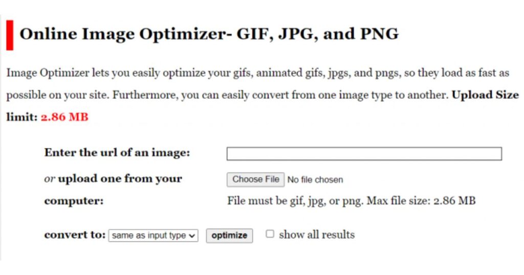KOMPRES FOTO ONLINE - Online Image Optimizer