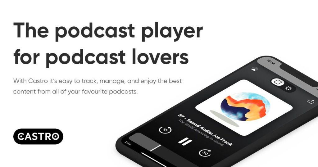 aplikasi podcast terbaik - castro