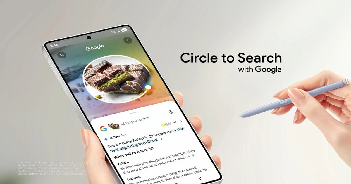 Cara Menggunakan fitur circle to search: mencari resep makanan