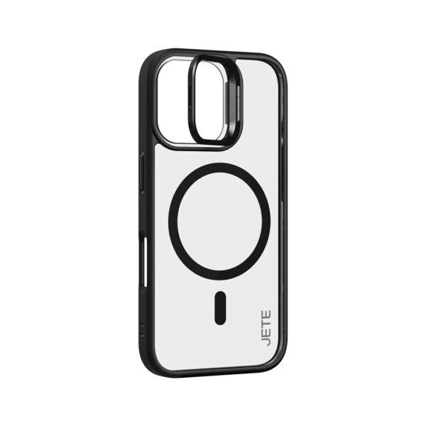 JETE Case For Iphone 16 Series Plus Pro Max - CLEAR HYBRID STANDING Slim Magnetic Transparant Casing Anti Shock Crack - Gambar 5