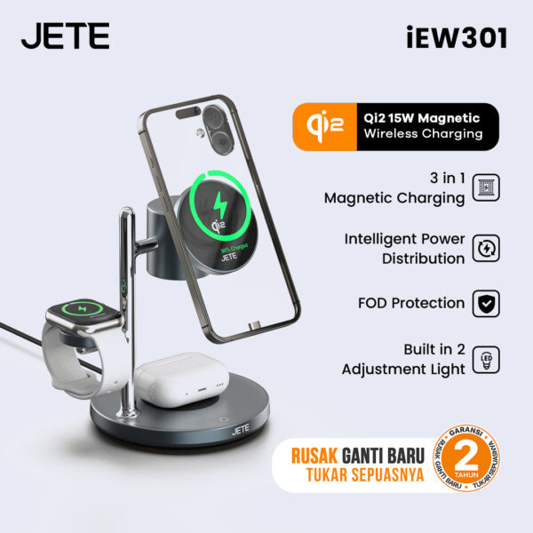 Wireless Charger JETE iEW301 QI2