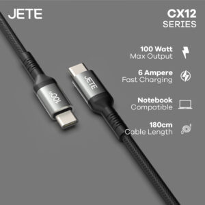 Kabel Data JETE CX12 Type C to Type C 100W