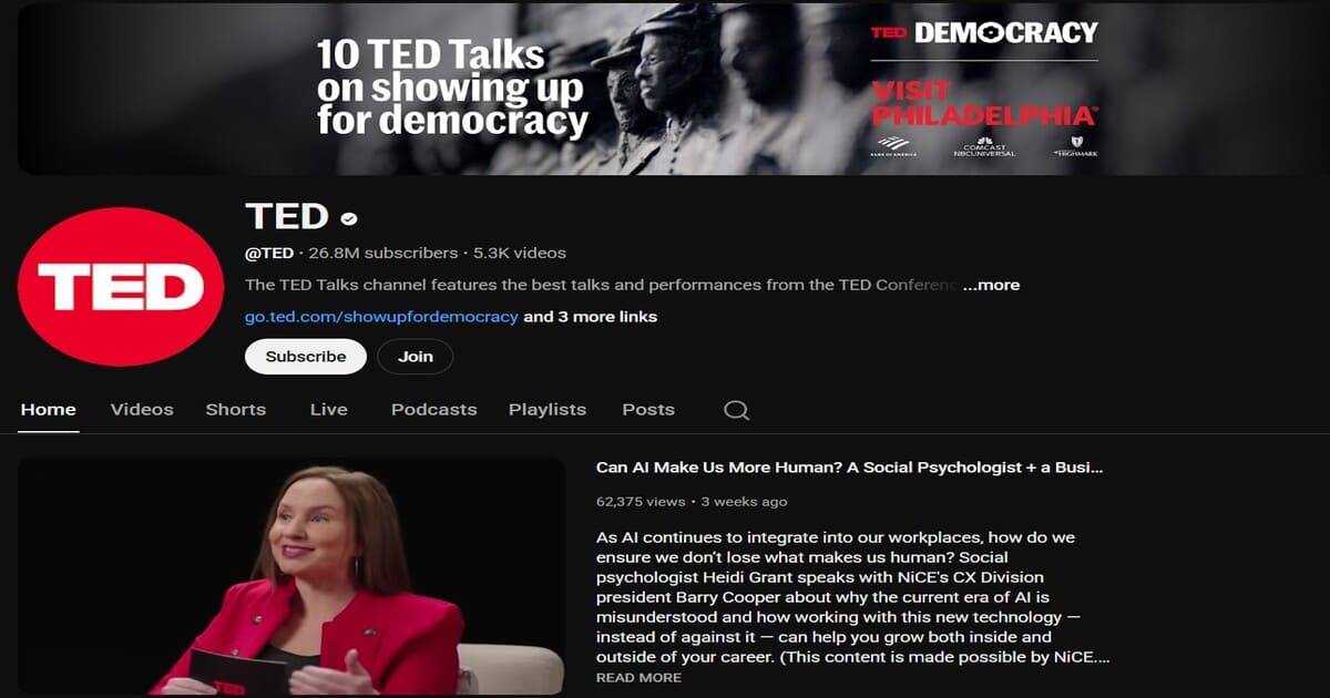 7 Rekomendasi Channel YouTube Edukasi Berbagai Topik: TED