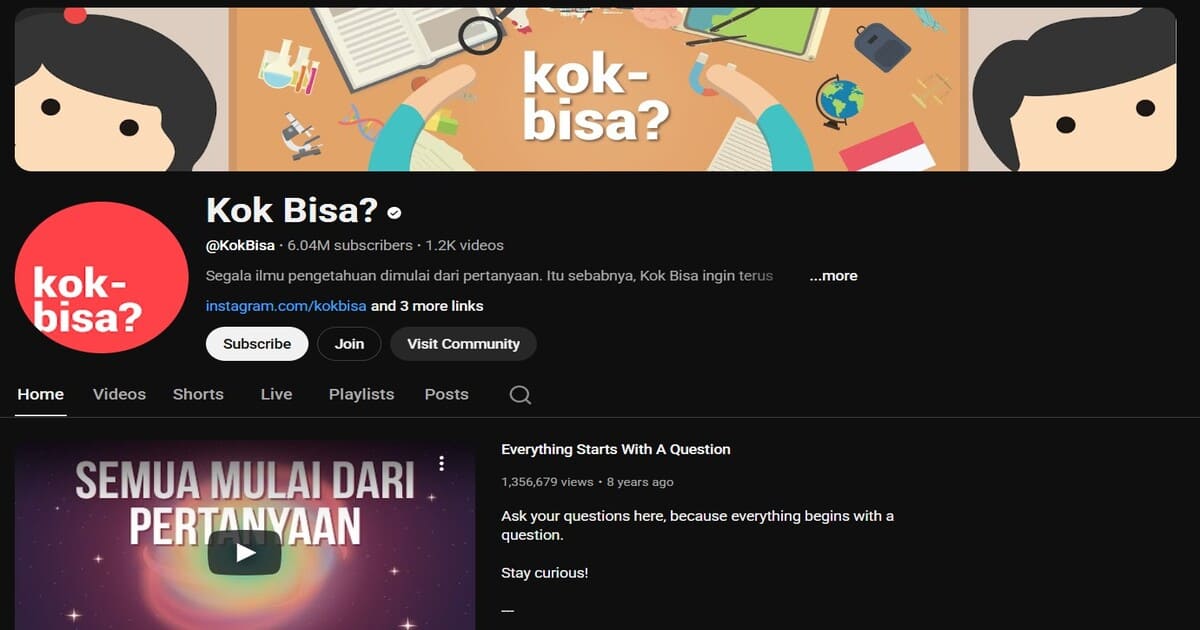 7 Rekomendasi Channel YouTube Edukasi Berbagai Topik: kok bisa