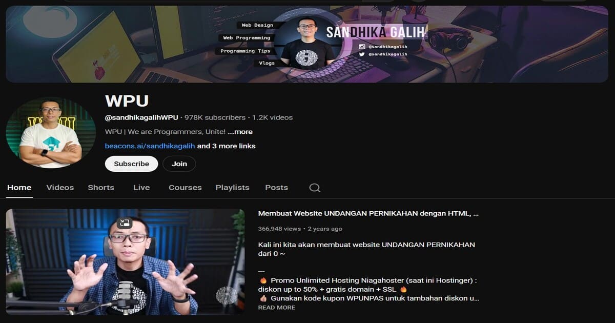 7 Rekomendasi Channel YouTube Edukasi Berbagai Topik: WPU