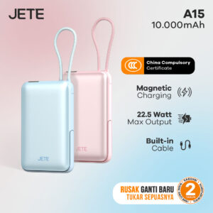 Powerbank Wireless JETE A15 10000mAh - Tersertifikasi CCC