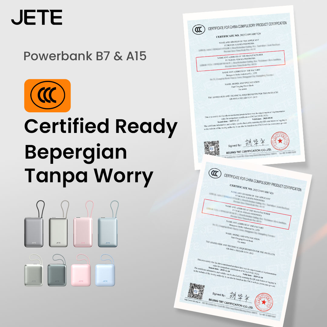 Powerbank Wireless JETE A15 10000mAh - Tersertifikasi CCC - Image 2