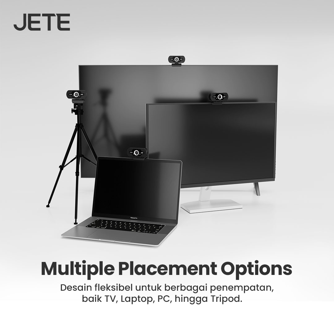 Dekomposisi Kamera Webcam Full HD 1080px JETE W7