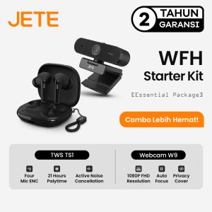 JETE WFH Starter Kit – Essential 2 (Webcam W9 & TWS TS1)