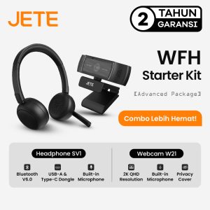 JETE WFH Starter Kit – Advanced 2 (Webcam W21 & Headset JETE SV1)