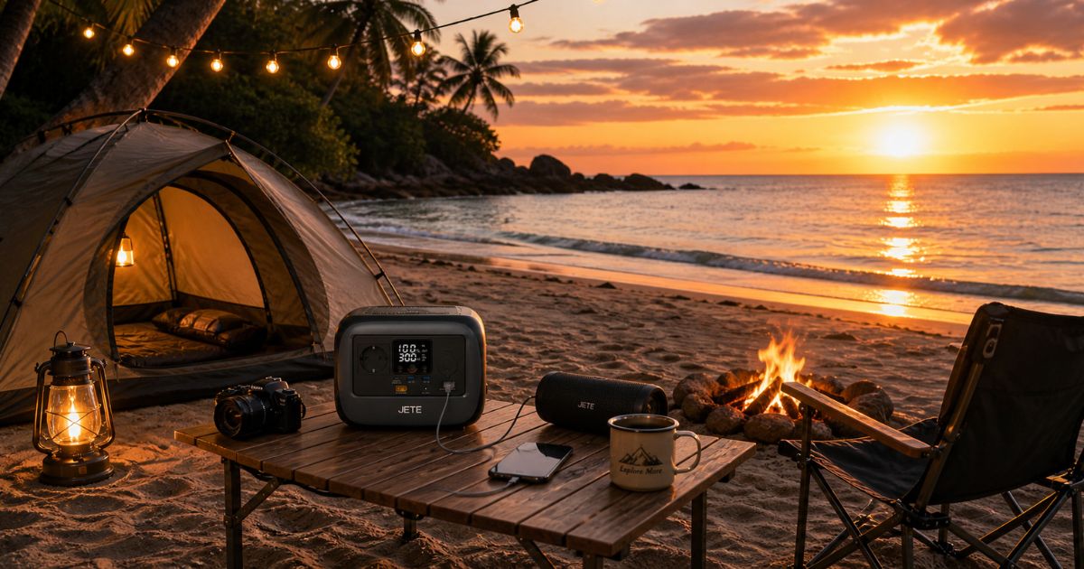 Camping pantai