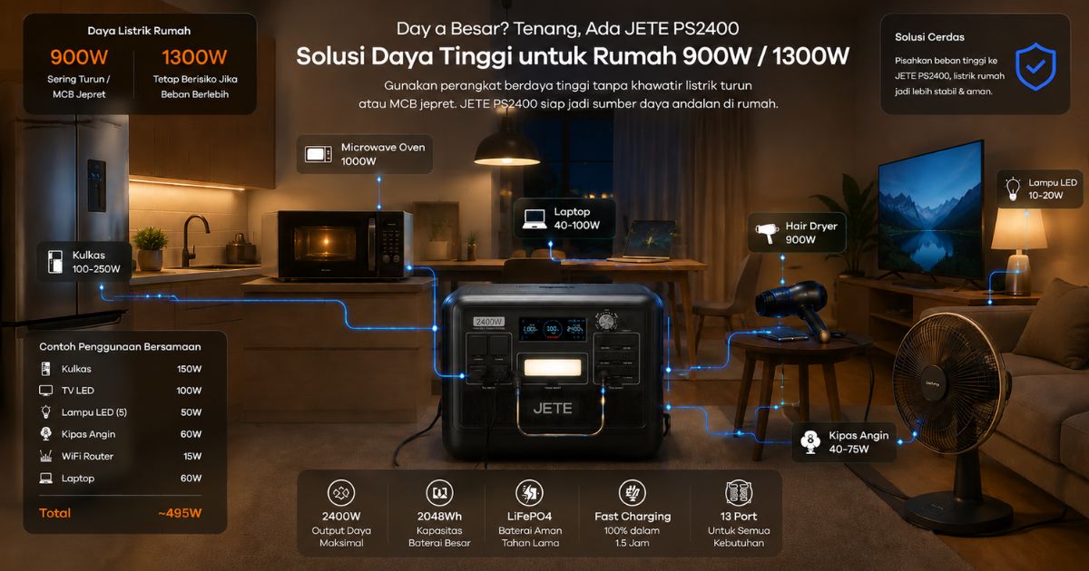 Cara menggunakan Power Station untuk Rumah