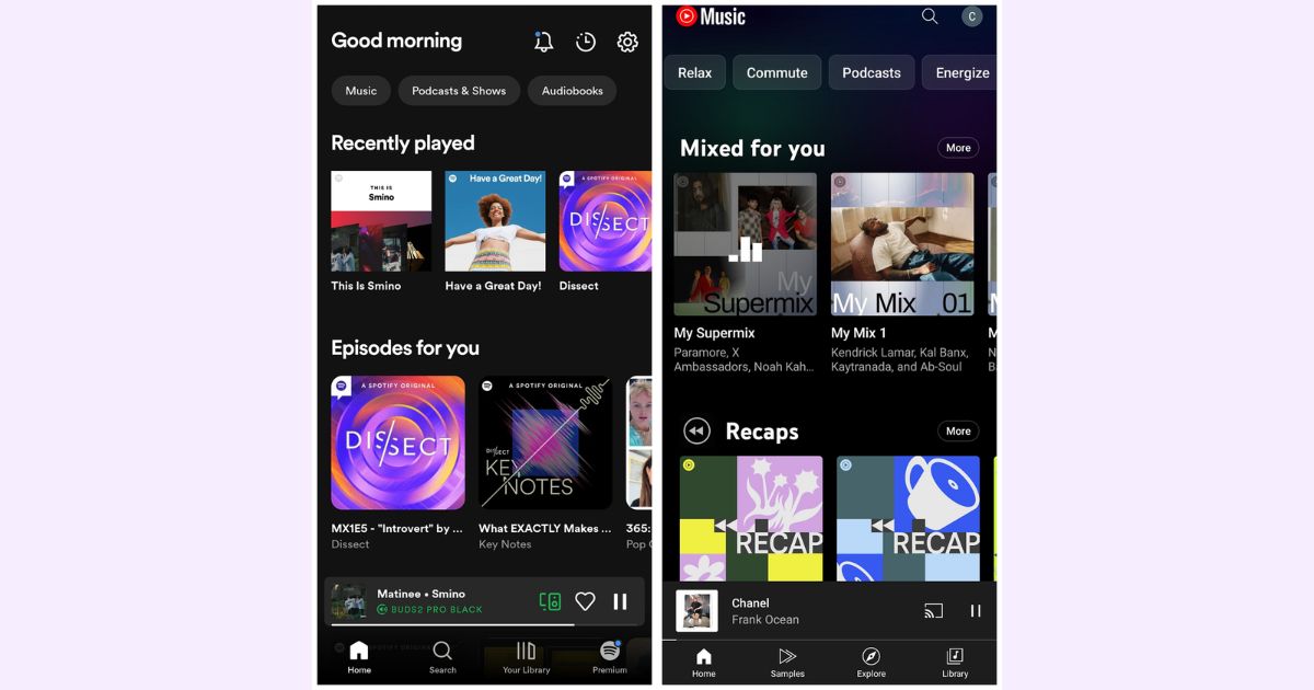 perbedaan YouTube Music vs Spotify