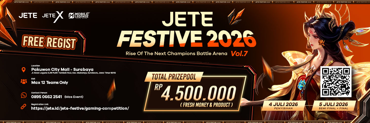 JETE FESTIVE - GAMING COMPETITION EVENT - 1500 x 500