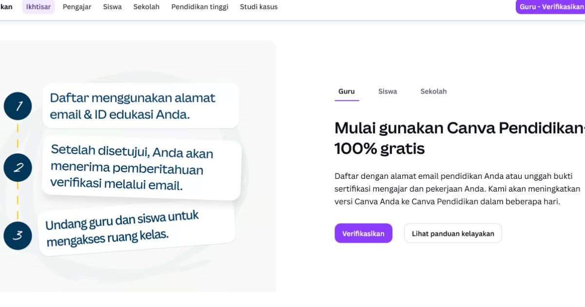 Cara dapat Canva Pro Gratis