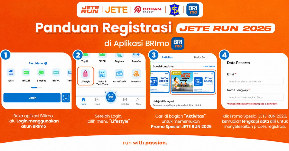 Tiket JETE RUN BRIMO - panduan