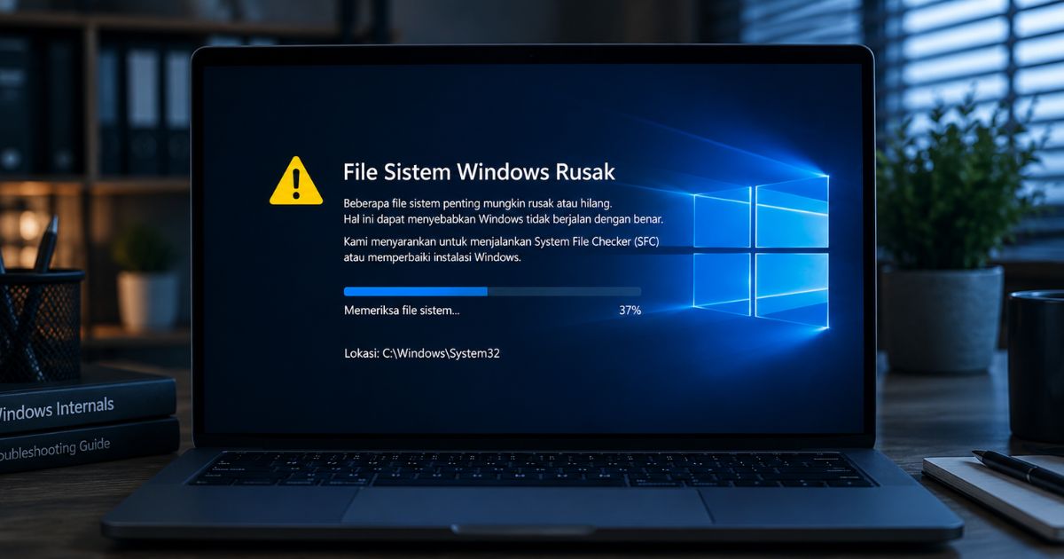 penyebab laptop blue screen
