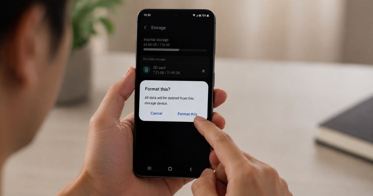Cara Format SD Card di HP