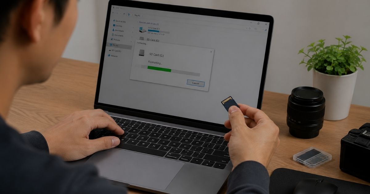 Cara Format SD Card di kamera