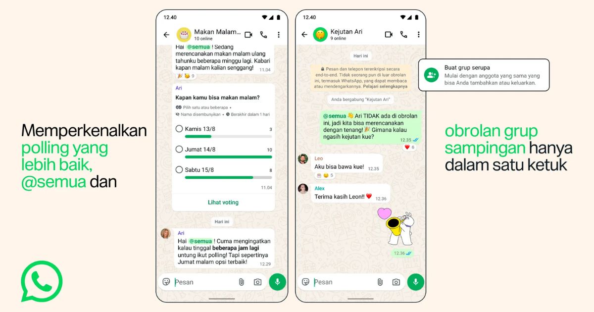 Fitur Baru Chat Grup WhatsApp